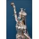 Solid silver Hindu figure, deity or ritual dancer, India or Nepal, ca. 1960s