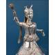 Solid silver Hindu figure, deity or ritual dancer, India or Nepal, ca. 1960s