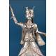 Solid silver Hindu figure, deity or ritual dancer, India or Nepal, ca. 1960s