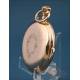 Antique 18K Gold Pocket Watch, Minute Repeater, Chronograph. Switzerland, circa 1900