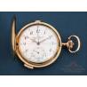 Antique 18K Gold Pocket Watch, Quarter Repeater and Chronograph, Switzerland c. 1900