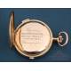 Antiguo Reloj de Bolsillo Oro 18K. Sonería a cuartos. Cronógrafo, Suiza ca. 1900