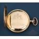 Antiguo Reloj de Bolsillo Juvenia en Oro de 18K para Cuba. Circa 1900