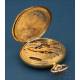 Beautiful Antique Longines 18K Gold Pocket Watch c. 1900