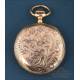 Precioso Reloj de Bolsillo Invar Antiguo, oro 18K, Suiza, circa 1900