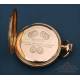 Precioso Reloj de Bolsillo Invar Antiguo, oro 18K, Suiza, circa 1900