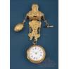 Antique 18 K Gold Verge Fusee Pocket Watch and Chatelaine. England, 1745