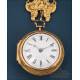 Antiguo Reloj de Bolsillo Catalino y Chatelaine. Oro de 18K. Inglaterra, 1745