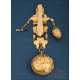 Antique 18 K Gold Verge Fusee Pocket Watch and Chatelaine. England, 1745