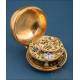 Antique 18 K Gold Verge Fusee Pocket Watch and Chatelaine. England, 1745
