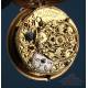 Antiguo Reloj de Bolsillo Catalino y Chatelaine. Oro de 18K. Inglaterra, 1745