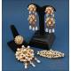 Vintage gilded silver set with freshwater pearls, for regional attire