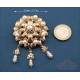 Vintage gilded silver set with freshwater pearls, for regional attire