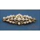 Vintage gilded silver set with freshwater pearls, for regional attire