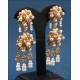 Vintage gilded silver set with freshwater pearls, for regional attire