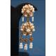 Vintage gilded silver set with freshwater pearls, for regional attire