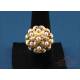 Vintage gilded silver set with freshwater pearls, for regional attire
