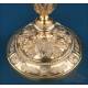 Antique baroque chalice and paten. Gilt silver. Montagny. Paris, France 1836