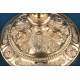 Antique baroque chalice and paten. Gilt silver. Montagny. Paris, France 1836