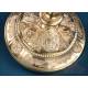 Antique baroque chalice and paten. Gilt silver. Montagny. Paris, France 1836