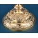 Antique baroque chalice and paten. Gilt silver. Montagny. Paris, France 1836
