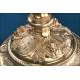 Antique baroque chalice and paten. Gilt silver. Montagny. Paris, France 1836