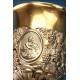 Antique baroque chalice and paten. Gilt silver. Montagny. Paris, France 1836