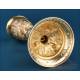 Antique baroque chalice and paten. Gilt silver. Montagny. Paris, France 1836