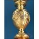 Antique French baroque chalice. Gilt silver. Paris, France, 18191838