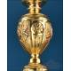 Antique French baroque chalice. Gilt silver. Paris, France, 18191838