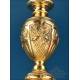 Antique French baroque chalice. Gilt silver. Paris, France, 18191838