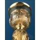 Antique French baroque chalice. Gilt silver. Paris, France, 18191838