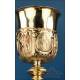 Antique French baroque chalice. Gilt silver. Paris, France, 18191838