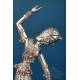 Pair of Indian dancer sculptures in 900 silver, c. 1960