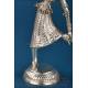Pair of Indian dancer sculptures in 900 silver, c. 1960