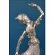 Pair of Indian dancer sculptures in 900 silver, c. 1960