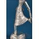 Pair of Indian dancer sculptures in 900 silver, c. 1960