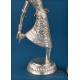 Pair of Indian dancer sculptures in 900 silver, c. 1960