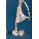 Pair of Indian dancer sculptures in 900 silver, c. 1960