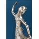Pair of Indian dancer sculptures in 900 silver, c. 1960