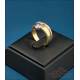 Vintage 18K gold Solitaire Ring with 2.5 mm diamond. 1980s