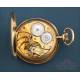 Antiguo Reloj de Bolsillo Longines en Oro de 18K, Suiza, c. 1920