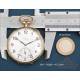 Antiguo Reloj de Bolsillo Longines en Oro de 18K, Suiza, c. 1920