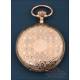 Antique 18K Gold Record Pocket Watch with Geneva Dial. Switzerland, c. 1900