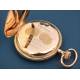 Antique 18K Gold Record Pocket Watch with Geneva Dial. Switzerland, c. 1900