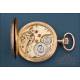 Antique 18K Gold Record Pocket Watch with Geneva Dial. Switzerland, c. 1900
