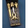 Antique French Sewing Set in 18K Gold, France, 18701890