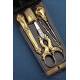 Antique French Sewing Set in 18K Gold, France, 18701890