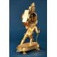 'The Magic Lantern', Antique Empire Gilded Bronze Clock, France, XIX cent.