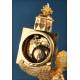 'The Magic Lantern', Antique Empire Gilded Bronze Clock, France, XIX cent.